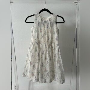 Disney White Dress with Colorful Characters